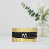 Silverware Gold Brushed Visitenkarte (Stehend Vorderseite)