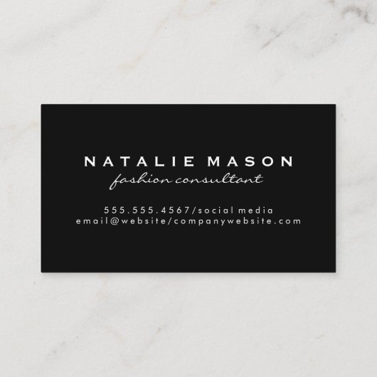 Silverware Gold Brushed Visitenkarte (Rückseite)