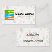 Silverware-Logo | Gemüse-Visitenkarte Visitenkarte (Vorne/Hinten)