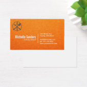 Silverware-Logo | Orangefarbene Textur (Schreibtisch)