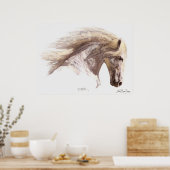 SILVERWIND (Aquarell) Art Poster (Küche)