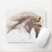 "SILVERWIND" Hengstpferd Lover Mousepad (Mit Mouse)