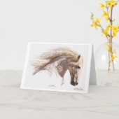 "SILVERWIND" Pegasus Grußkarten für das Weiße Pfer Karte (Gelbe Blume)