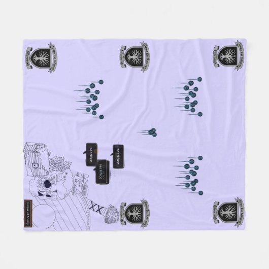 SilverWish wirft Deckendesign #1 Fleecedecke (Vorderseite (Horizontal))