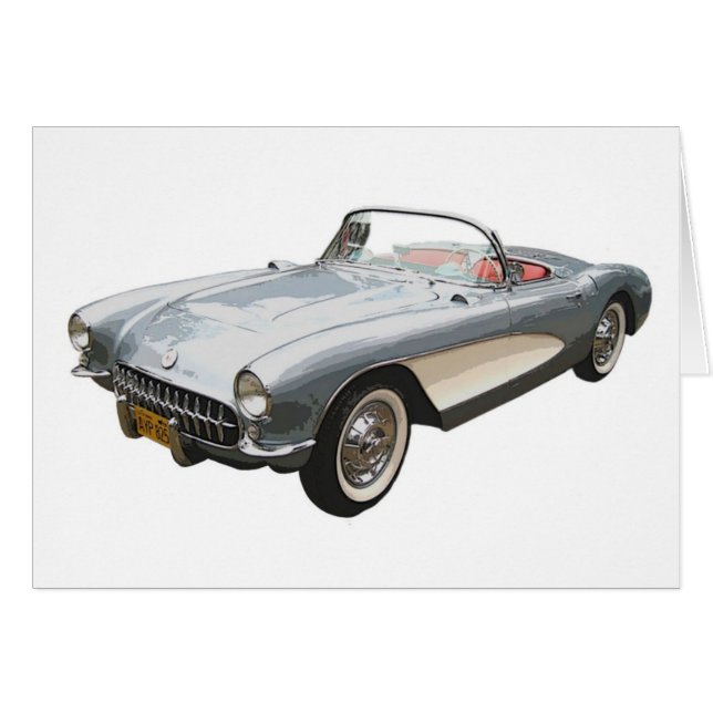 Silvery blue 1959 Corvette (Vorderseite (Horizontal))