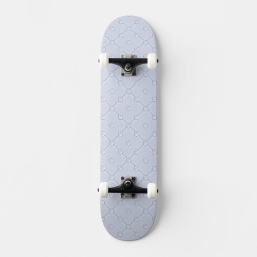 Silvery Blue Background, Skulpturen, Perlen Skateboard (Vorderseite)