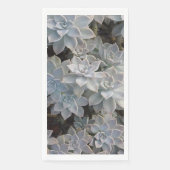 Silvery Blue Succulents Serviette (Vorderseite)