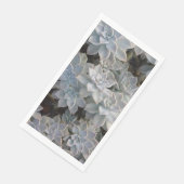 Silvery Blue Succulents Serviette (Ecke)