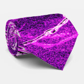 Silvery Dragonfliegen auf einem Zaubermagenta Sky Krawatte (Gerollt)