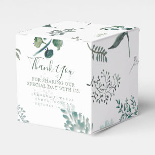 Silvery Green Eucalyptus Gastgeschenk Hochzeit Geschenkschachtel