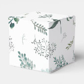 Silvery Green Eucalyptus Gastgeschenk Hochzeit Geschenkschachtel (Rückseite)