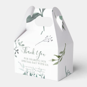 Silvery Green Eucalyptus Wedding Geschenkschachtel