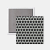 Silvery Metal Mesh Magnet (Vorderseite/Rückseite)