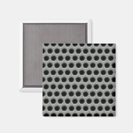 Silvery Metal Mesh Magnet (Vorderseite/Rückseite)