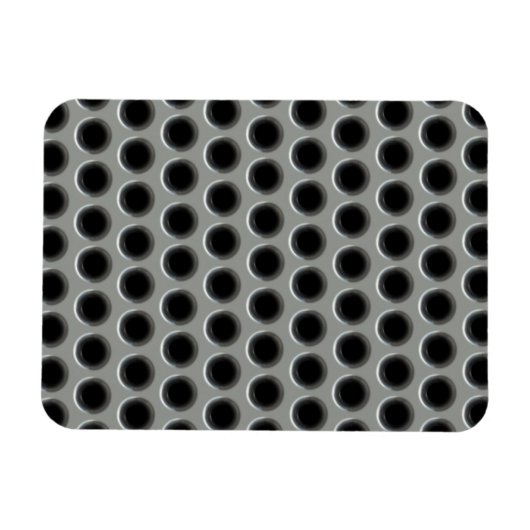 Silvery Metal Mesh Magnet (Horizontal)