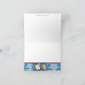 SILVERY MOON Chow dog watercolor Karte (Innenseite)