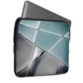 Silvery-Rechteck-Trapezoiden veränderlicher Hinter Laptopschutzhülle (Vorne Rechts)