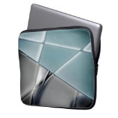 Silvery-Rechteck-Trapezoiden veränderlicher Hinter Laptopschutzhülle (Vorderseite Links)