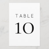 Silvery Sage Green Wedding Tischnummer (Rückseite)