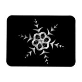 Silvery Snowfall um Mitternacht Magnet (Horizontal)