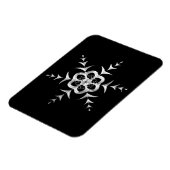 Silvery Snowfall um Mitternacht Magnet (Linke Seite)
