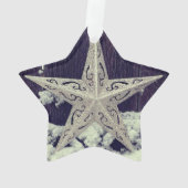 Silvery Star Holiday Ornament (Rückseite)