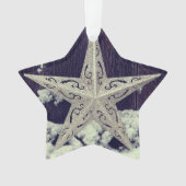 Silvery Star Holiday Ornament (Vorderseite)