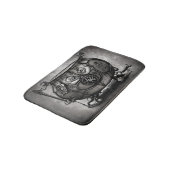 Silvery Steampunk Cauldron mit Verziertem Magic Si Badematte (Schrägansicht)