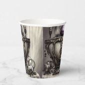 Silvery Verziert Cauldron mit Lila Kristallball Pappbecher (Rechts)