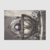 Silvery Verziert Cauldron mit Lila Kristallball Seidenpapier (Vorderseite)