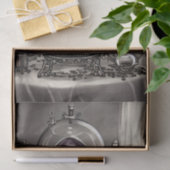 Silvery Verziert Cauldron mit Lila Kristallball Seidenpapier (Geschenk)