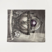 Silvery Verziert Cauldron mit Lila Kristallball Wandteppich (Vorderseite (Horizontal))