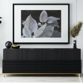 Silvery White Angel Wings Pflanze Floral Poster