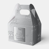 Silvery zum 25. Jahrestag der Hochzeit Geschenkschachtel (Rückseite)