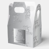 Silvery zum 25. Jahrestag der Hochzeit Geschenkschachtel (Geöffnet)