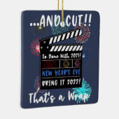 Silvester 2021 Zitat Funny 2022 Neujahr Keramikornament (Rechts)