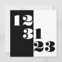 Silvester 2023 123123 B&W Platz Einladung