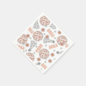 Silvester 2023 Retro Disco Ball Serviette (Ecke)