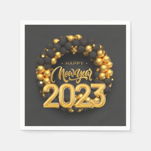 Silvester 2023! serviette (Vorderseite)