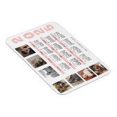 Silvester 2024 - Kalenderfamilie Multi-FotoCollage Magnet (Rechte Seite)