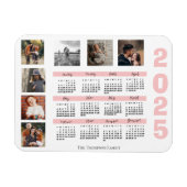 Silvester 2024 - Kalenderfamilie Multi-FotoCollage Magnet (Horizontal)