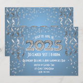 Silvester 2025 in Diamanten Einladung (Vorne/Hinten)