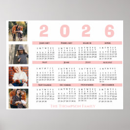 Silvester 2025 - Kalenderfamilie Multi Foto Collag Poster