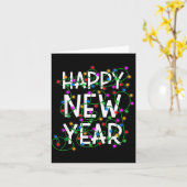 Silvester 2026 Familie Frohes Neues Jahr Frohes We Karte (Gelbe Blume)