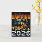 Silvester 2026 Feuerwerk Outdoor Stimmung Karte (Gelbe Blume)