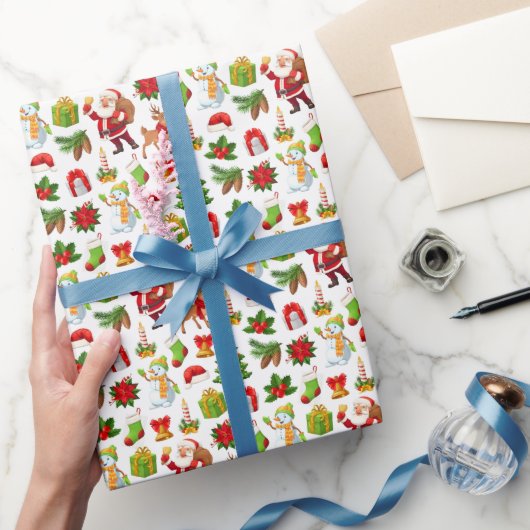 Silvester 2026 mit Floral feiern Geschenkpapier (Schenken)