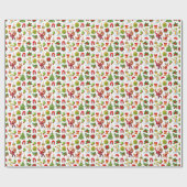 Silvester 2026 mit Floral feiern Geschenkpapier (Flach)