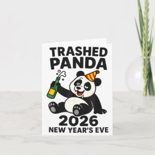Silvester 2026 Trashed Panda Premium Karte