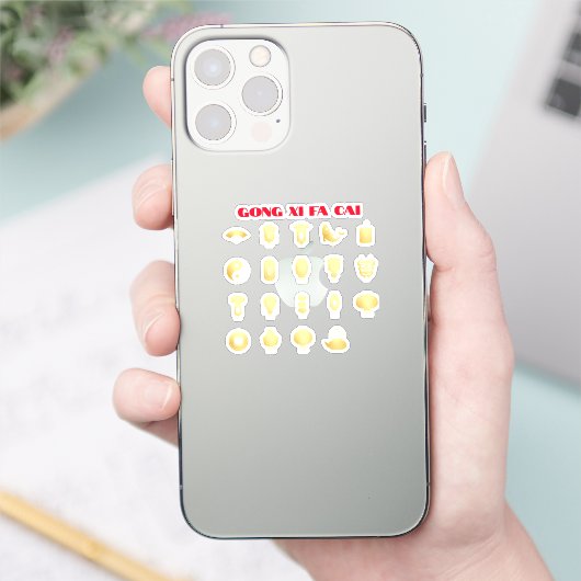 Silvester 5 Gold Aufkleber (Telefon)