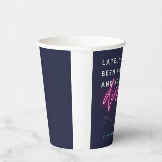 Silvester 70er Party Paper Cups Pappbecher (Rechts)